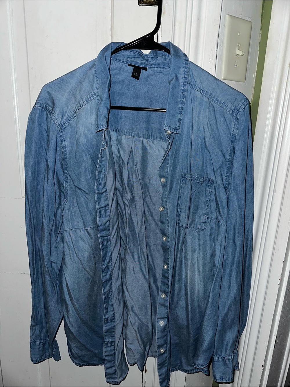 Women's Torrid Light Blue Denim Button-Up Shirt